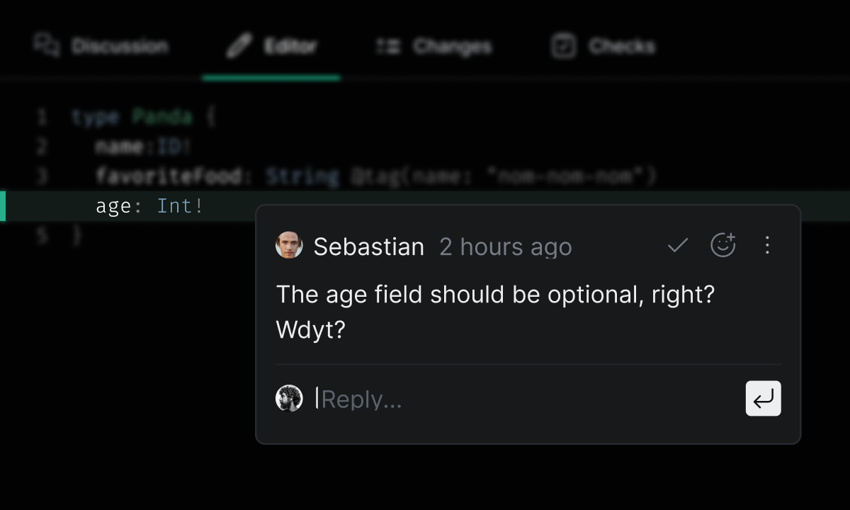 Inline comments screen